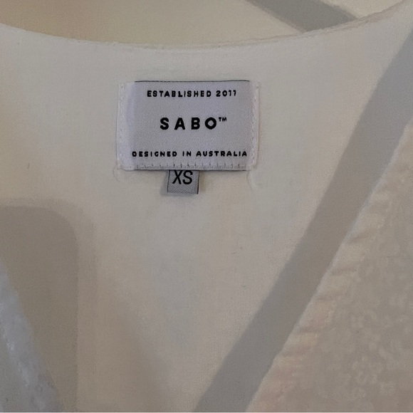 Sabo Skirt White Frilly Romper - Picture 6 of 10